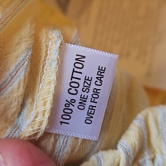 Krista Larson Striped Yellow Rococo USA Handmade Skirt NWT - Picture 8 of 8